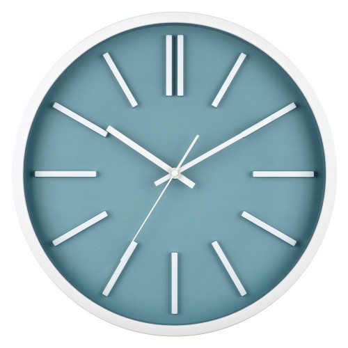 Horloge SOHO bleu ardoise et blanche
