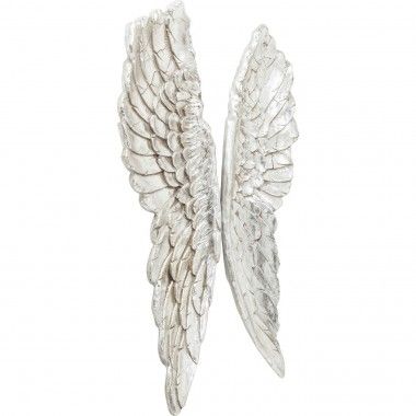 Silver decorative angel wings