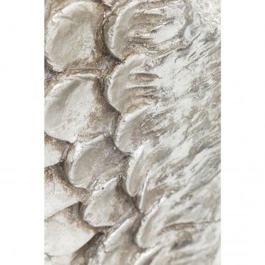 Silberne dekorative Wand-Engelsflügel