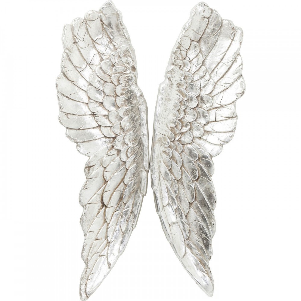 Silver decorative angel wings