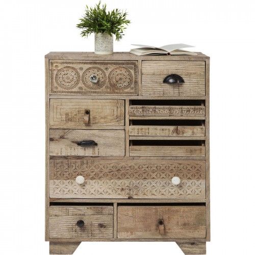 Puro 10-drawer chest of drawers in light wood