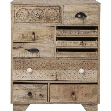 Puro 10-drawer chest of drawers in light wood