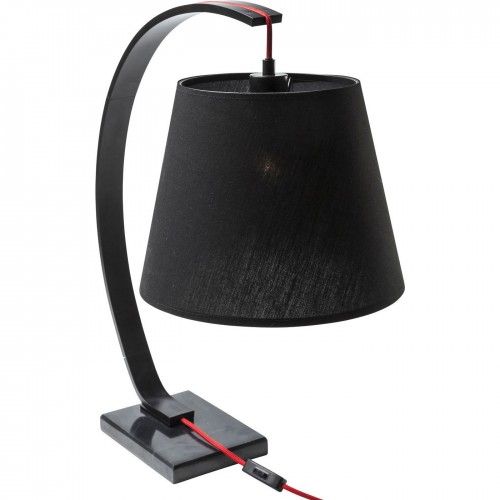 Lámpara de mesa moderna Arco de acero negro