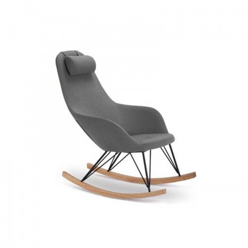 FAUTEUIL ROCKING CHAIR GRIS TEXAS